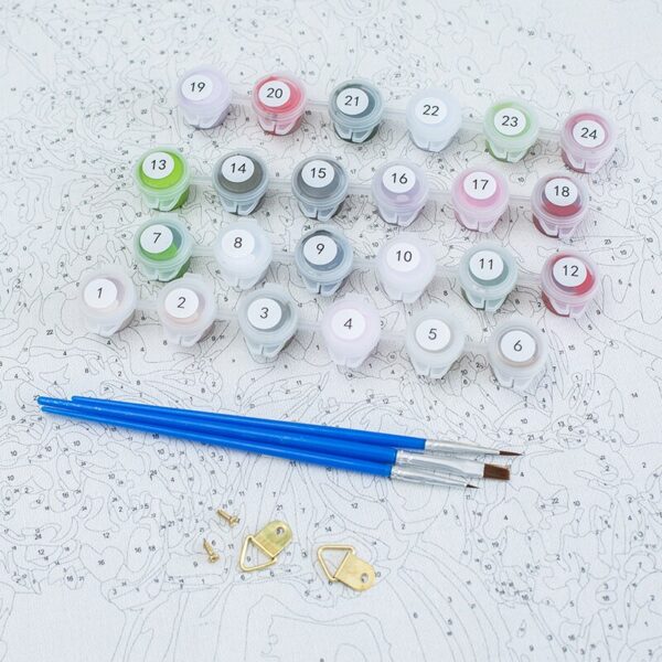 Painting By Numbers Scenery Flower Handpainted - Image 8