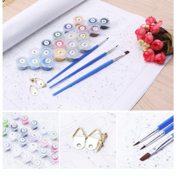 Acrylic Paint By Numbers Set Oil Painting, Book Picture - Image 5