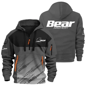 Bear Archery Exclusive Logo Hoodie Half Zipper OUHU3DHHZ04BAZ