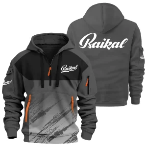Baikal Exclusive Logo Hoodie Half Zipper OUHU3DHHZ04BIZ