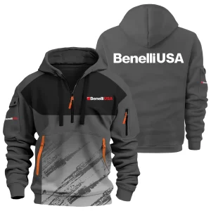 Benelli USA Exclusive Logo Hoodie Half Zipper OUHU3DHHZ04BUZ