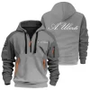A.Uberti Exclusive Logo Hoodie Half Zipper OUHU3DHHZ05AUZ