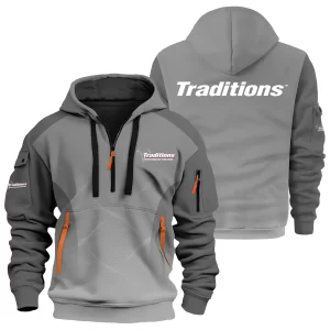 Traditions Exclusive Logo Hoodie Half Zipper OUHU3DHHZ05TDZ