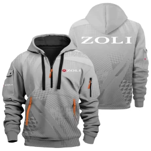 Zoli Exclusive Logo Hoodie Half Zipper OUHU3DHHZ07ZLZ