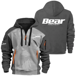 Bear Archery Exclusive Logo Hoodie Half Zipper OUHU3DHHZ10BAZ