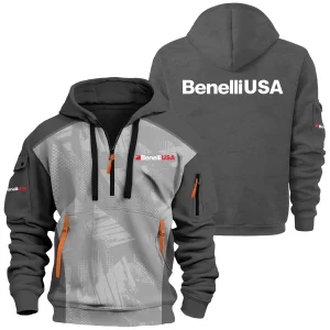 Benelli USA Exclusive Logo Hoodie Half Zipper OUHU3DHHZ10BUZ
