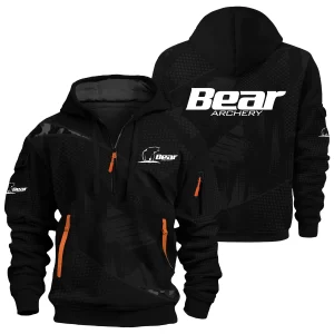 Bear Archery Exclusive Logo Hoodie Half Zipper OUHU3DHHZ12BAZ