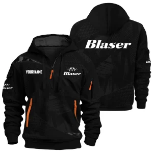 Blaser Exclusive Logo Hoodie Half Zipper OUHU3DHHZ12BSZ