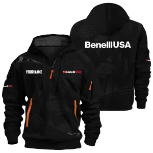 Benelli USA Exclusive Logo Hoodie Half Zipper OUHU3DHHZ12BUZ