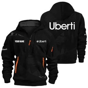 Uberti Exclusive Logo Hoodie Half Zipper OUHU3DHHZ12UBZ