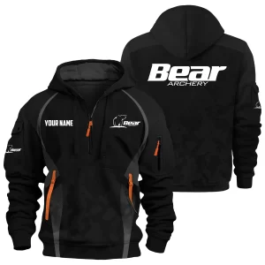 Bear Archery Exclusive Logo Hoodie Half Zipper OUHU3DHHZ13BAZ