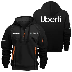 Uberti Exclusive Logo Hoodie Half Zipper OUHU3DHHZ14UBZ