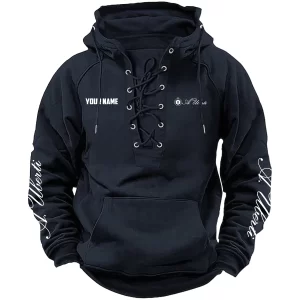 A.Uberti Exclusive Logo Tactical Lace Up Hoodie OUHUH1210815AUZ