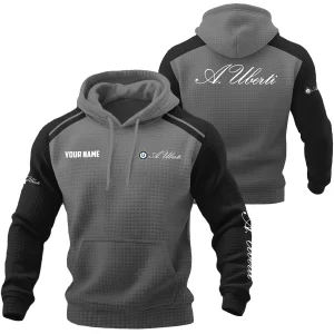 A.Uberti Exclusive Logo Waffle Quilted Hoodie OUHUH358081501AUZ