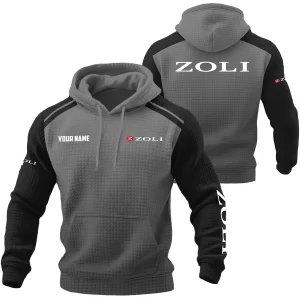 Zoli Exclusive Logo Waffle Quilted Hoodie OUHUH358081501ZLZ