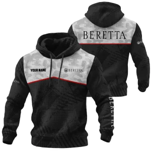Beretta Exclusive Logo Waffle Quilted Hoodie OUHUH358081503BEZ