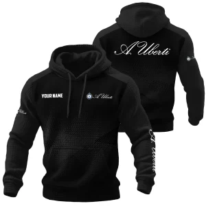 A.Uberti Exclusive Logo Waffle Quilted Hoodie OUHUH3580815AUZ