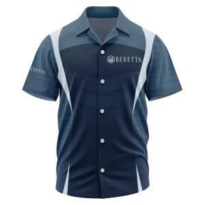 Beretta Exclusive Logo Short Sleeve Camp Collar Shirt OUHUHWS081503BEZ