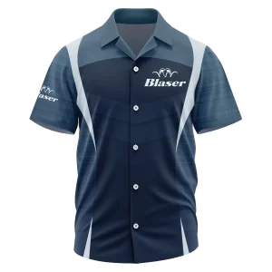 Blaser Exclusive Logo Short Sleeve Camp Collar Shirt OUHUHWS081503BSZ