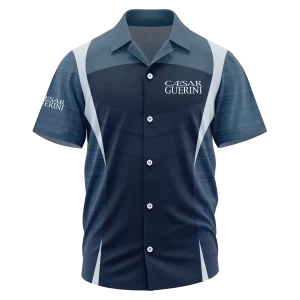 Caesar Guerini Exclusive Logo Short Sleeve Camp Collar Shirt OUHUHWS081503CGZ