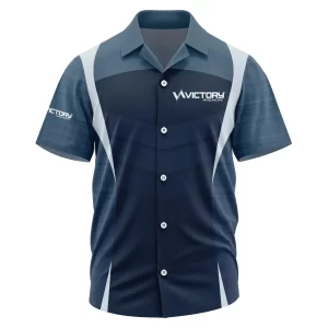 Victory Archery Exclusive Logo Short Sleeve Camp Collar Shirt OUHUHWS081503VAZ