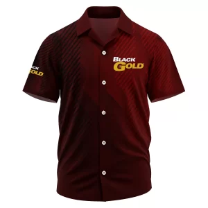 Black Gold Sights Exclusive Logo Short Sleeve Camp Collar Shirt OUHUHWS081506BDZ
