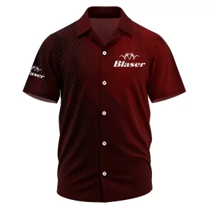 Blaser Exclusive Logo Short Sleeve Camp Collar Shirt OUHUHWS081506BSZ
