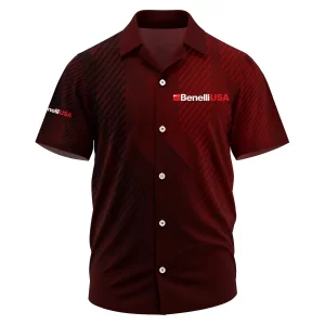 Benelli USA Exclusive Logo Short Sleeve Camp Collar Shirt OUHUHWS081506BUZ