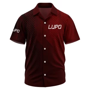 Lupo by Benelli Exclusive Logo Short Sleeve Camp Collar Shirt OUHUHWS081506LBZ