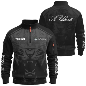A.Uberti Exclusive Logo Half Zipper Sweatshirt OUHUHZS081501AUZ