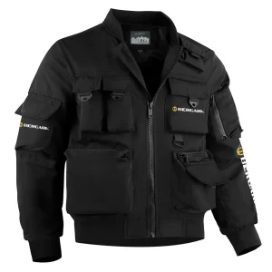 Bergara Exclusive Logo Multi Pocket Bomber Jacket Waterproof Windproof OUHUMPBJ0815BGZ