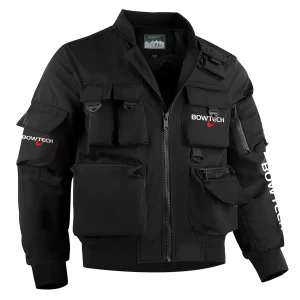 Bowtech Exclusive Logo Multi Pocket Bomber Jacket Waterproof Windproof OUHUMPBJ0815BOZ