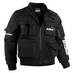 TriStar Arms Exclusive Logo Multi Pocket Bomber Jacket Waterproof Windproof OUHUMPBJ0815TAZ