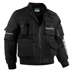 Winchester Exclusive Logo Multi Pocket Bomber Jacket Waterproof Windproof OUHUMPBJ0815WRZ