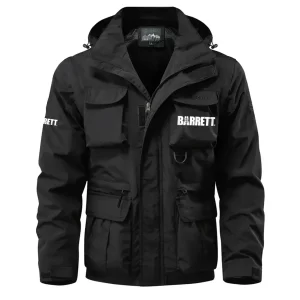 Barrett Exclusive Logo Waterproof Multi Pocket Jacket Detachable Hood and Sleeves OUHUMPJ0815BTZ
