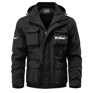 TriStar Arms Exclusive Logo Waterproof Multi Pocket Jacket Detachable Hood and Sleeves OUHUMPJ0815TAZ