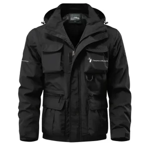 Trophy Ridge Exclusive Logo Waterproof Multi Pocket Jacket Detachable Hood and Sleeves OUHUMPJ0815TRZ