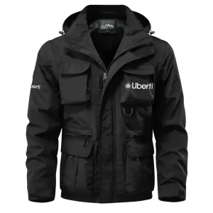 Uberti Exclusive Logo Waterproof Multi Pocket Jacket Detachable Hood and Sleeves OUHUMPJ0815UBZ