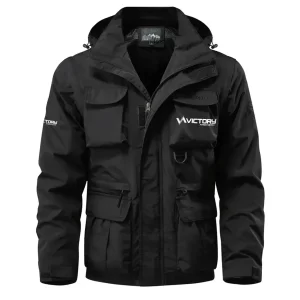 Victory Archery Exclusive Logo Waterproof Multi Pocket Jacket Detachable Hood and Sleeves OUHUMPJ0815VAZ