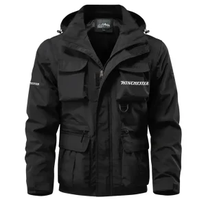 Winchester Exclusive Logo Waterproof Multi Pocket Jacket Detachable Hood and Sleeves OUHUMPJ0815WRZ