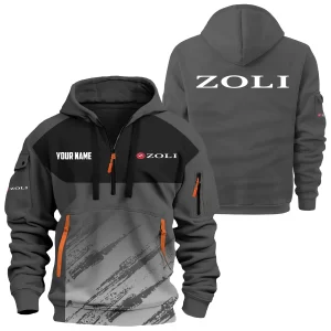 Zoli Exclusive Logo Hoodie Half Zipper OUHUN3DHHZ04ZLZ