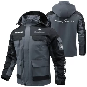 Verney-Carron Exclusive Logo Water Resistant Outdoor Jacket Detachable Hood OUHUV203A0815VCZ