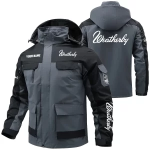 Weatherby Exclusive Logo Water Resistant Outdoor Jacket Detachable Hood OUHUV203A0815WBZ