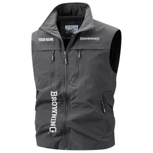 Browning Exclusive Logo Multi-Pocket Sleeveless Vest OUHUV2100815BRZ