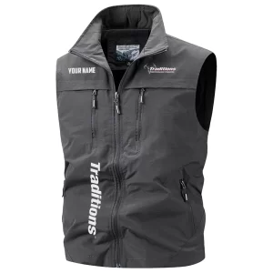 Traditions Exclusive Logo Multi-Pocket Sleeveless Vest OUHUV2100815TDZ