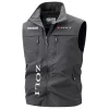 Zoli Exclusive Logo Multi-Pocket Sleeveless Vest OUHUV2100815ZLZ