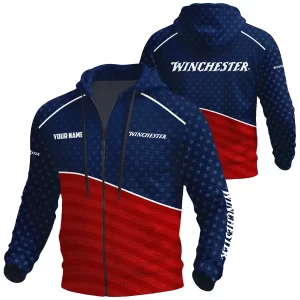 Winchester Exclusive Logo Waffle Zipper Hoodie OUHUWHZS081502WRZ
