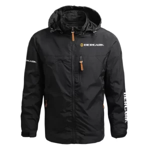 Bergara Exclusive Logo Waterproof Outdoor Jacket Detachable Hood OUHUWOJ0815BGZ