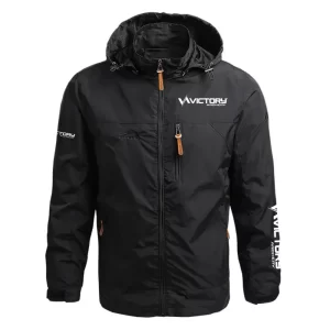 Victory Archery Exclusive Logo Waterproof Outdoor Jacket Detachable Hood OUHUWOJ0815VAZ