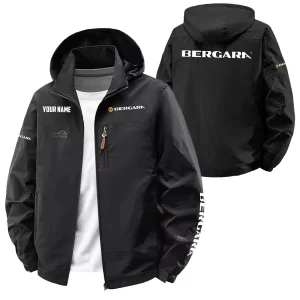 Bergara Exclusive Logo Softshell Waterproof Outdoor Jacket Detachable Hood OUHUWOJA0815BGZ